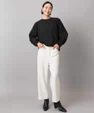 FMKAD20200 MICHEL KLEIN(ミッシェルクラン) ダンボールジャージプルオーバー ブラック