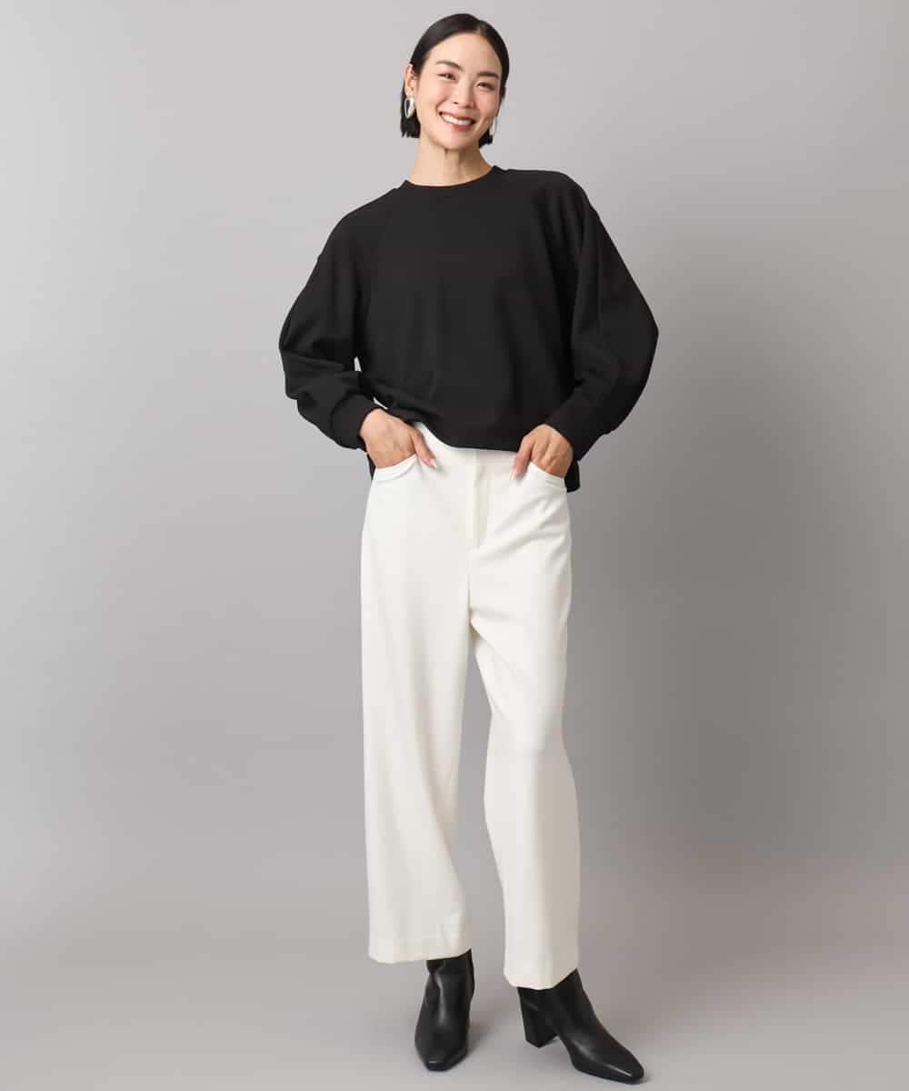 FMKAD20200 MICHEL KLEIN(ミッシェルクラン) ダンボールジャージプルオーバー ブラック