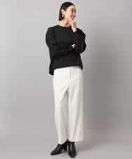 FMKAD20200 MICHEL KLEIN(ミッシェルクラン) ダンボールジャージプルオーバー ブラック