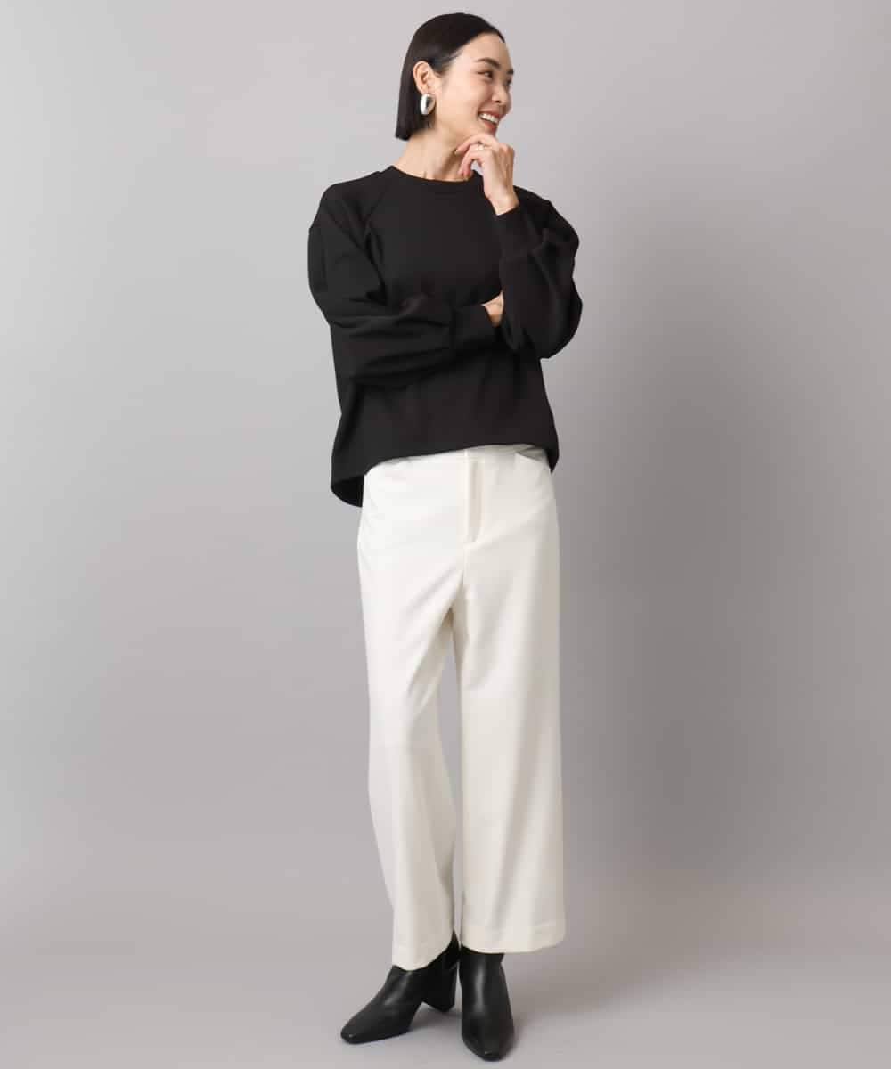 FMKAD20200 MICHEL KLEIN(ミッシェルクラン) ダンボールジャージプルオーバー ブラック