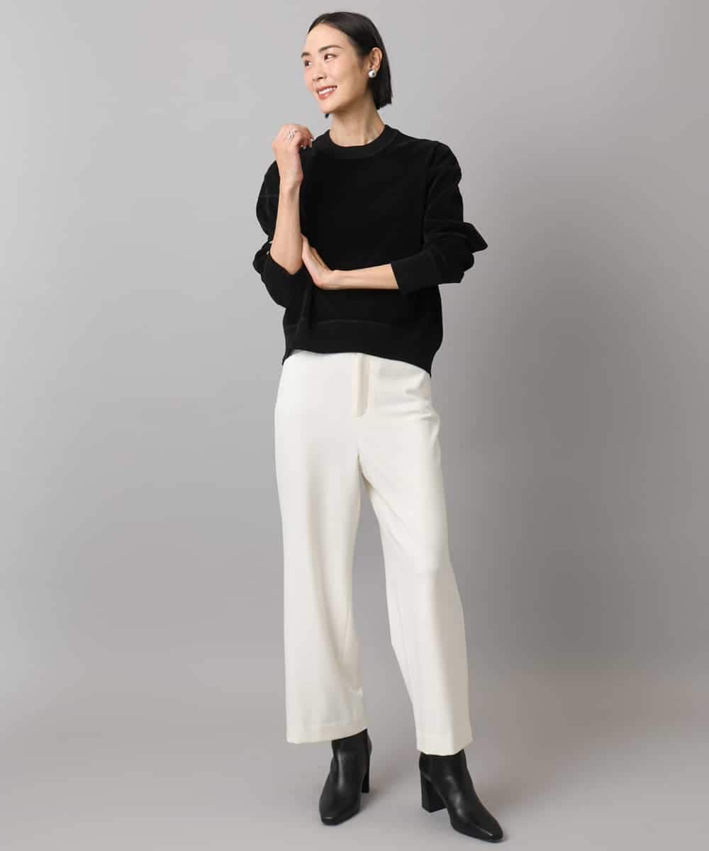 FMKAD20200 MICHEL KLEIN(ミッシェルクラン) ダンボールジャージプルオーバー ブラック