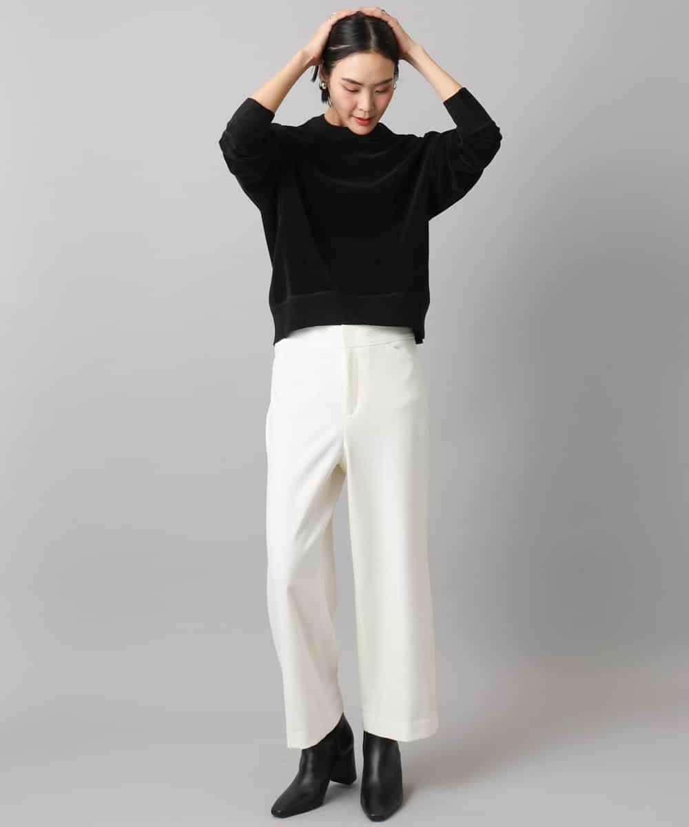 FMKAD20200 MICHEL KLEIN(ミッシェルクラン) ダンボールジャージプルオーバー ブラック