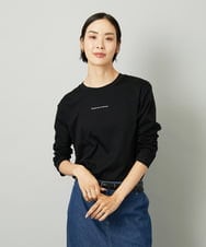 FMKAD21150 MICHEL KLEIN(ミッシェルクラン) ミニマルロゴ ロングスリーブTシャツ ホワイト