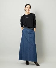 FMKAD21150 MICHEL KLEIN(ミッシェルクラン) ミニマルロゴ ロングスリーブTシャツ ホワイト
