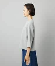 FMKAD60190 MICHEL KLEIN(ミッシェルクラン) [セットアップ対応]ラメ裏毛プルオーバー ライトグレー