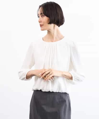 FMKAG34170 MICHEL KLEIN 【通勤におすすめ】バルーンヘムブラウソー