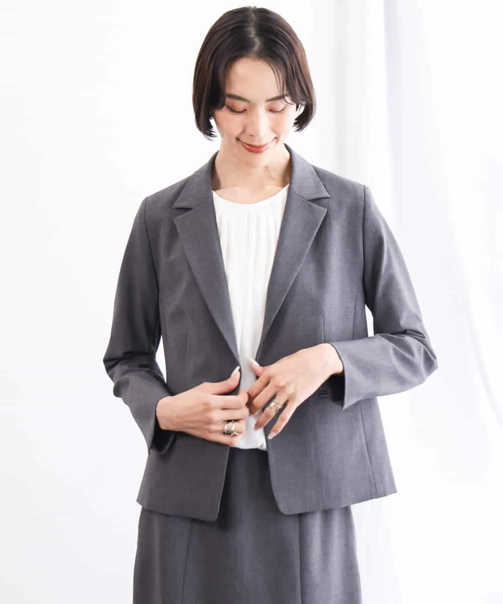 FMKAG34170 MICHEL KLEIN(ミッシェルクラン) 【通勤におすすめ】バルーンヘムブラウソー ホワイト