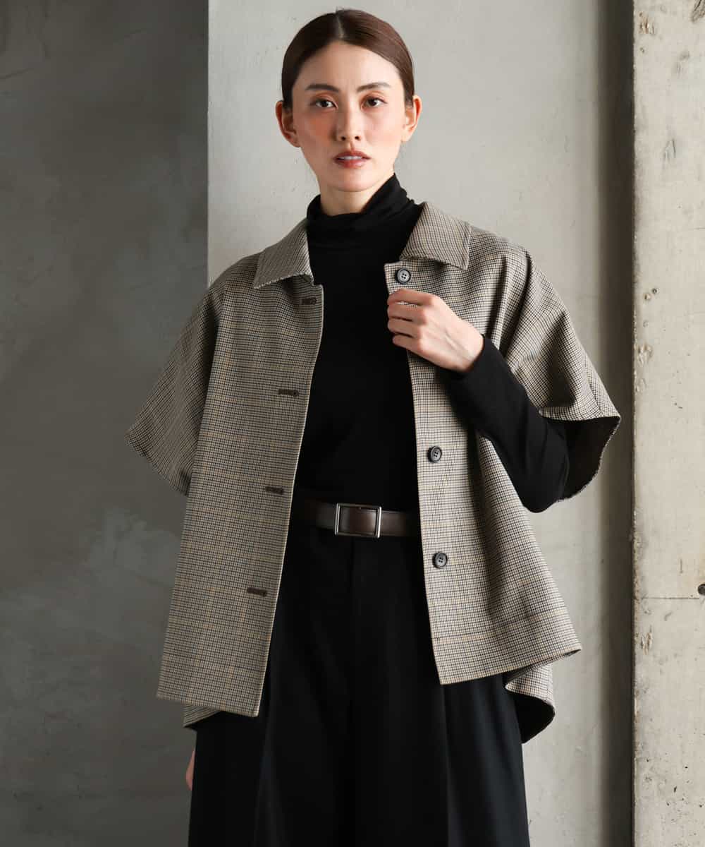 FMKAG40130 MICHEL KLEIN(ミッシェルクラン) [レイヤードスタイルにおすすめ]シアーハイネックカットソー ブラック
