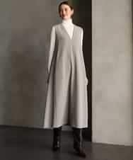 FMKAG40130 MICHEL KLEIN(ミッシェルクラン) [レイヤードスタイルにおすすめ]シアーハイネックカットソー ブラック
