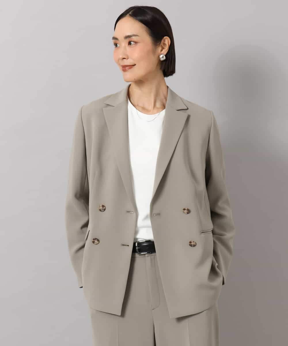 FMKAG43170 MICHEL KLEIN(ミッシェルクラン) シャツ袖ドッキングカットソー ホワイト