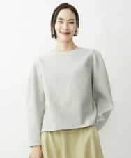 FMKAV32170 MICHEL KLEIN(ミッシェルクラン) 起毛ジャージータックデザインカットソー ライトグリーン(43)