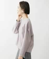 FMKAV32170 MICHEL KLEIN(ミッシェルクラン) 起毛ジャージータックデザインカットソー ライトグリーン(43)