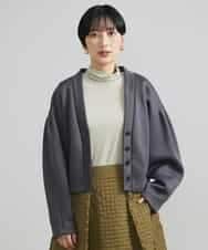 FMKAV34130 MICHEL KLEIN(ミッシェルクラン) ［新色追加/レイヤードにおすすめ］カシミヤ混ハイネックカットソー ブラック(94)