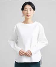 FMKAV36170 MICHEL KLEIN(ミッシェルクラン) シャツ切り替えポンチカットソー ベージュ(82)
