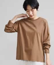 FMKAV40140 MICHEL KLEIN(ミッシェルクラン) ロングスリーブロゴTシャツ キャメル(17)