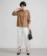 FMKAV40140 MICHEL KLEIN(ミッシェルクラン) ロングスリーブロゴTシャツ キャメル(17)