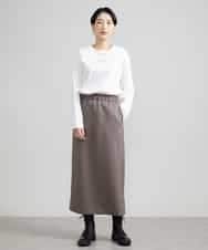 FMKAV40140 MICHEL KLEIN(ミッシェルクラン) ロングスリーブロゴTシャツ キャメル(17)