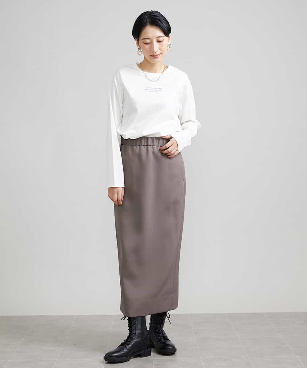 FMKAV40140 MICHEL KLEIN(ミッシェルクラン) ロングスリーブロゴTシャツ キャメル(17)