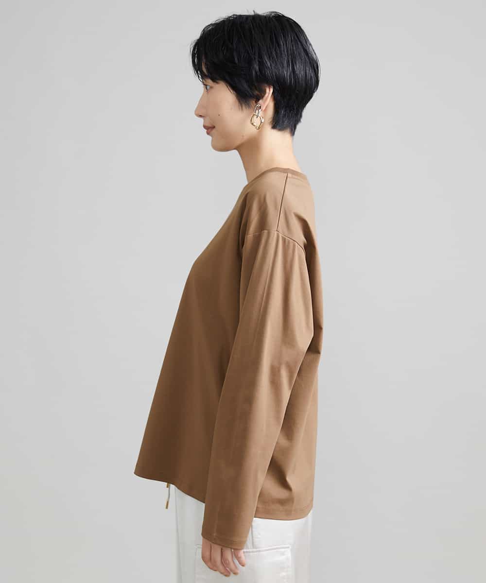 FMKAV40140 MICHEL KLEIN(ミッシェルクラン) ロングスリーブロゴTシャツ キャメル(17)
