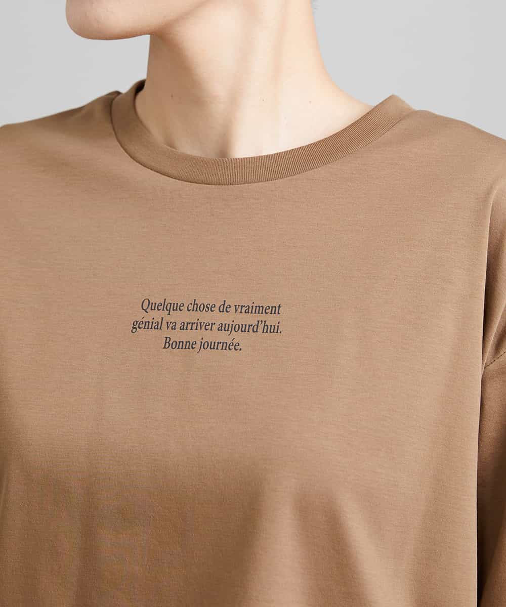 FMKAV40140 MICHEL KLEIN(ミッシェルクラン) ロングスリーブロゴTシャツ キャメル(17)