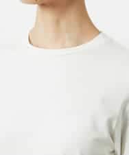 FMKBD60140 MICHEL KLEIN(ミッシェルクラン) ［レイヤードに最適］シアークルーネックPO ホワイト