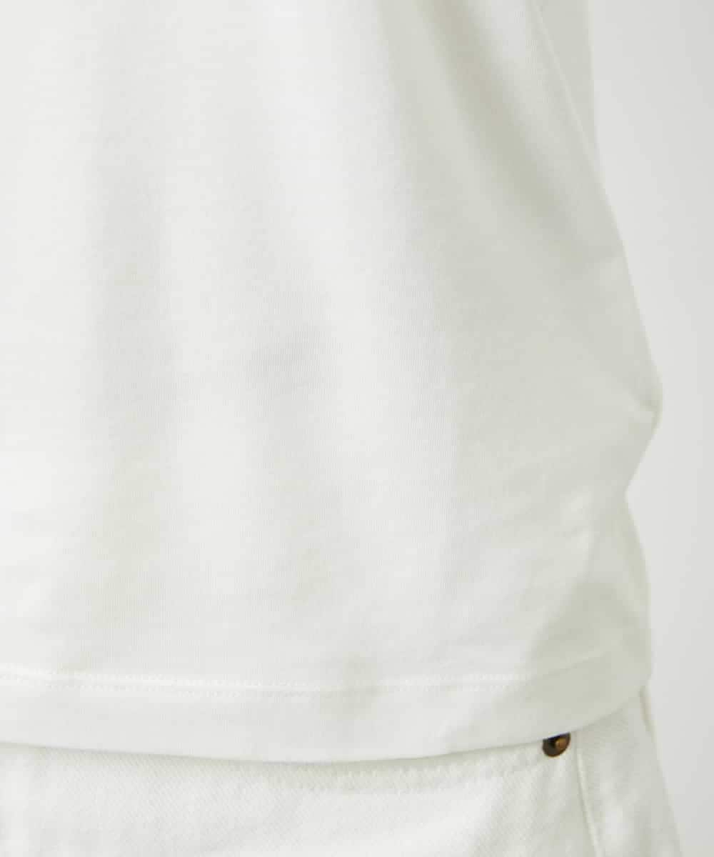 FMKBD60140 MICHEL KLEIN(ミッシェルクラン) ［レイヤードに最適］シアークルーネックPO ホワイト