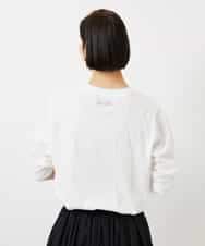 FMKBD80050 MICHEL KLEIN(ミッシェルクラン) ワンポイントロゴロングT ホワイト