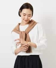 FMKBD80050 MICHEL KLEIN(ミッシェルクラン) ワンポイントロゴロングT ホワイト