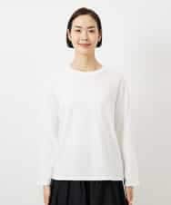 FMKBD80050 MICHEL KLEIN(ミッシェルクラン) ワンポイントロゴロングT ホワイト