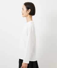 FMKBD80050 MICHEL KLEIN(ミッシェルクラン) ワンポイントロゴロングT ホワイト