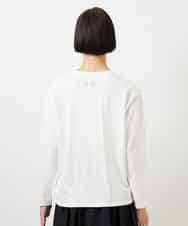 FMKBD80050 MICHEL KLEIN(ミッシェルクラン) ワンポイントロゴロングT ホワイト