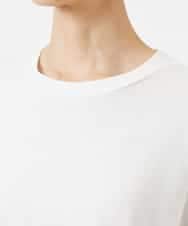 FMKBD80050 MICHEL KLEIN(ミッシェルクラン) ワンポイントロゴロングT ホワイト