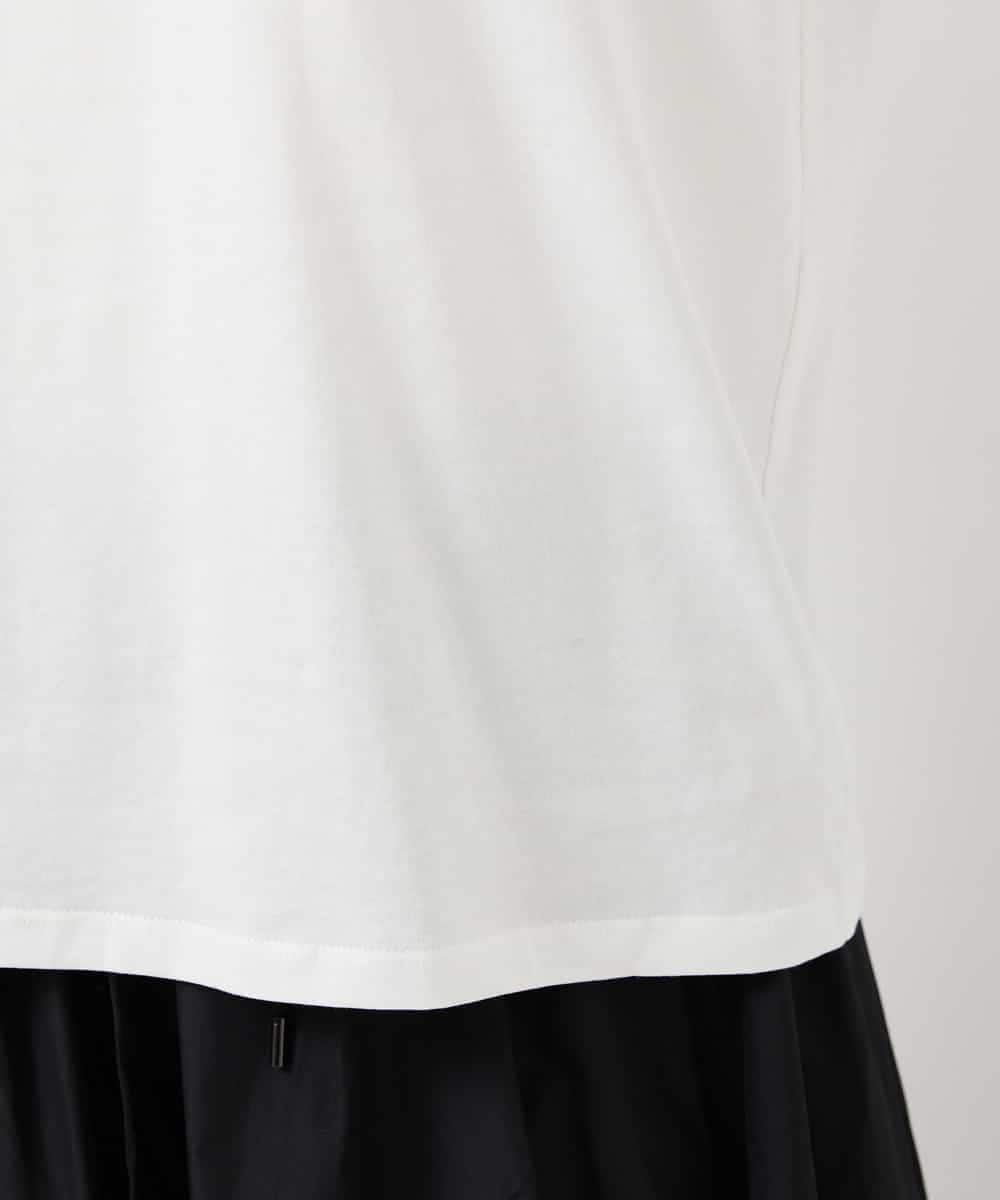 FMKBD80050 MICHEL KLEIN(ミッシェルクラン) ワンポイントロゴロングT ホワイト