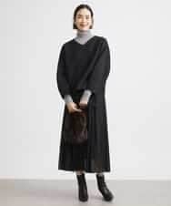 FMKBV38140 MICHEL KLEIN(ミッシェルクラン) ダンボールBOXシルエットプルオーバー ブラック(94)