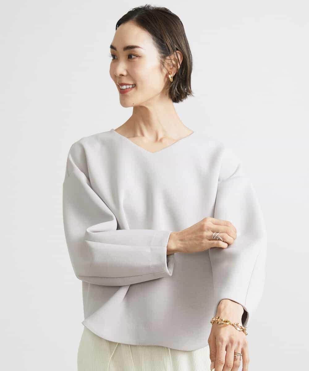FMKBV38140 MICHEL KLEIN(ミッシェルクラン) ダンボールBOXシルエットプルオーバー ブラック(94)