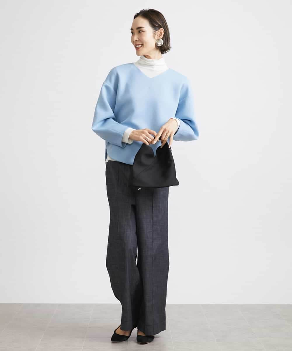 FMKBV38140 MICHEL KLEIN(ミッシェルクラン) ダンボールBOXシルエットプルオーバー ブラック(94)
