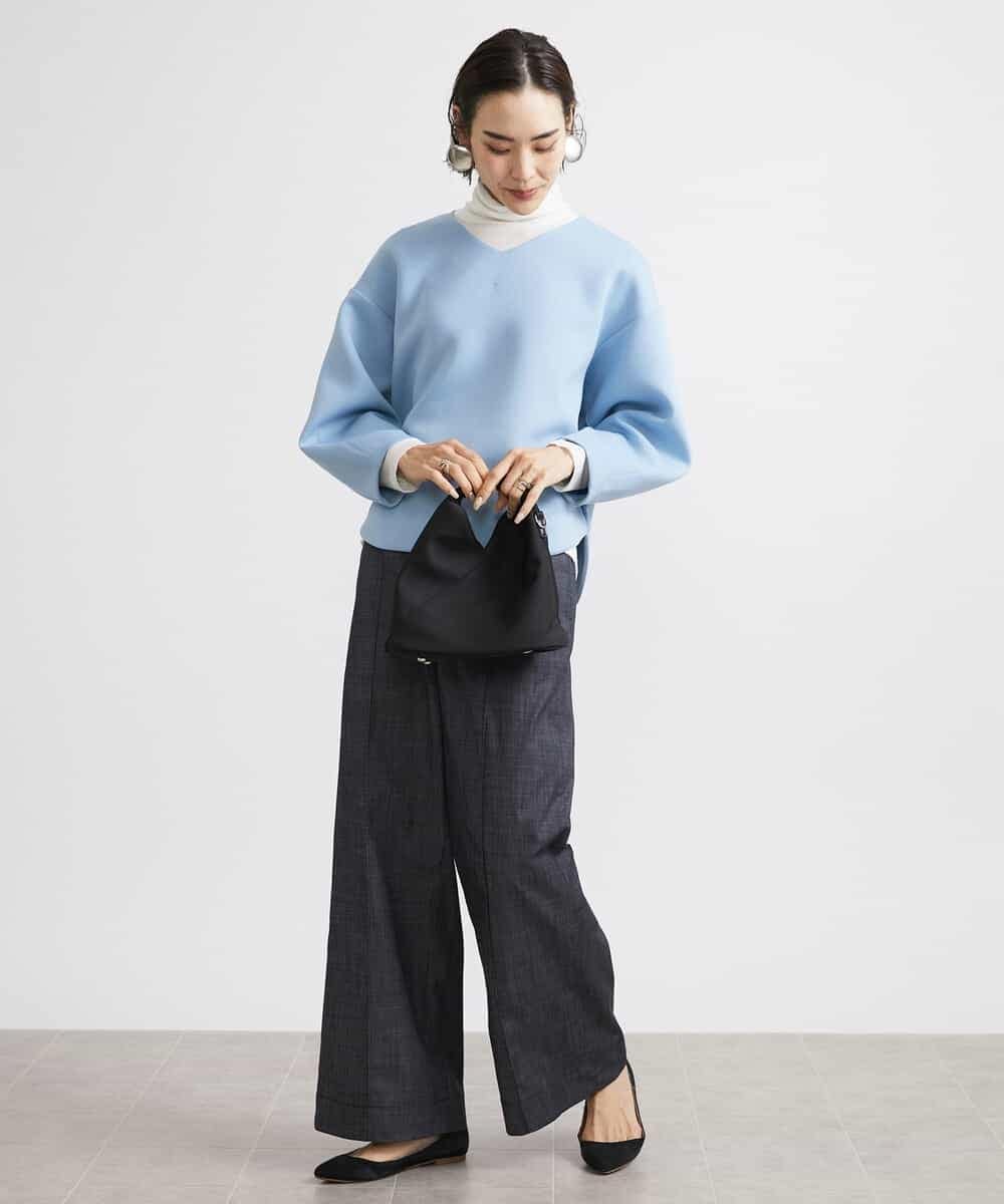 FMKBV38140 MICHEL KLEIN(ミッシェルクラン) ダンボールBOXシルエットプルオーバー ブラック(94)