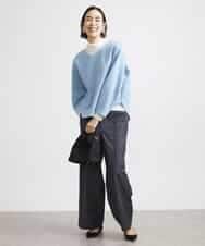 FMKBV38140 MICHEL KLEIN(ミッシェルクラン) ダンボールBOXシルエットプルオーバー ブラック(94)