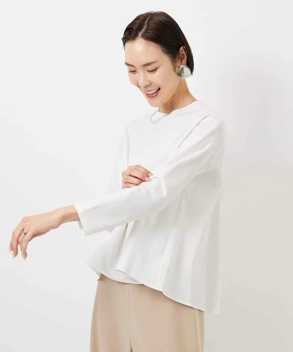 FMKDD10170 MICHEL KLEIN(ミッシェルクラン) バックフレアカットソー カーキ