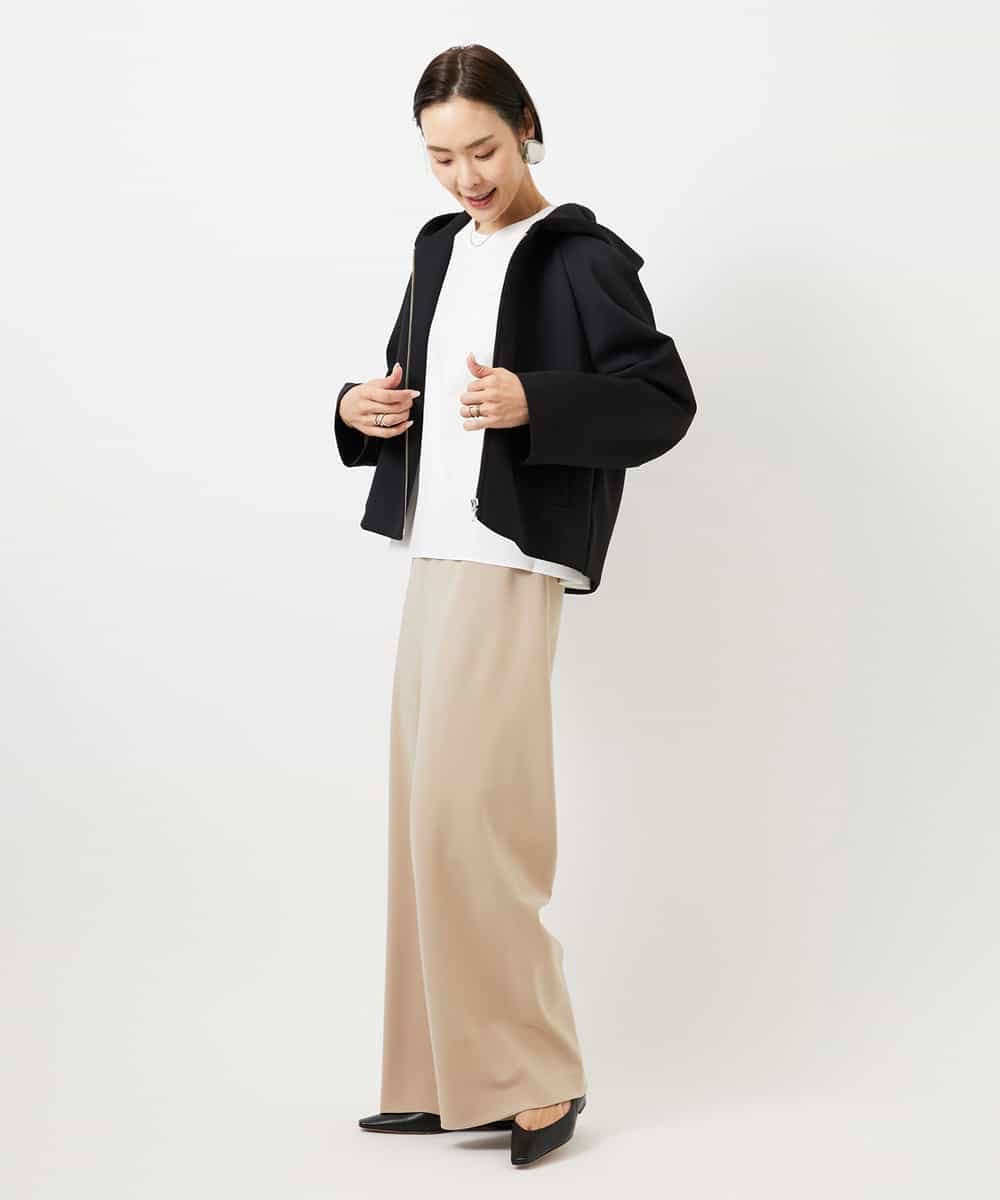 FMKDD10170 MICHEL KLEIN(ミッシェルクラン) バックフレアカットソー カーキ