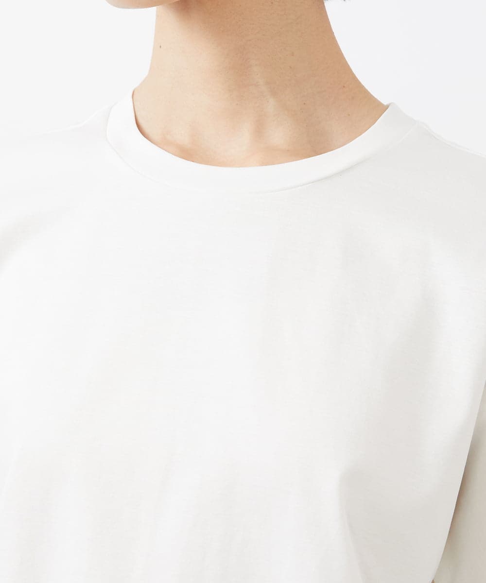 FMKGA05150 MICHEL KLEIN(ミッシェルクラン) ワンポイント刺繍Tシャツ(WEB限定カラーあり) ブラック