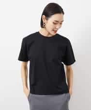 FMKGA05150 MICHEL KLEIN(ミッシェルクラン) ワンポイント刺繍Tシャツ(WEB限定カラーあり) ブラック