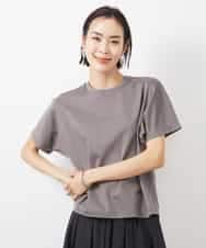 FMKGA05150 MICHEL KLEIN(ミッシェルクラン) ワンポイント刺繍Tシャツ(WEB限定カラーあり) ブラック