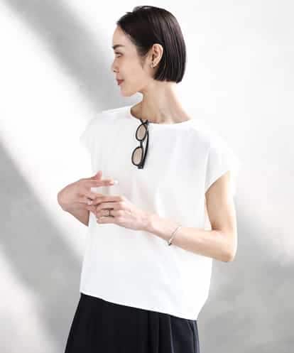 FMKGA09180 MICHEL KLEIN ハリプルライトカットソー