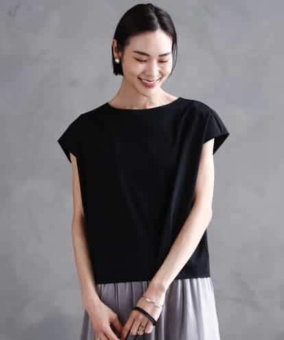 FMKGA09180 MICHEL KLEIN ハリプルライトカットソー
