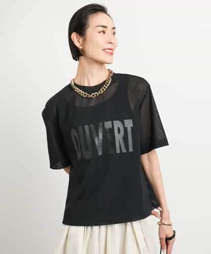 MICHEL KLEIN(ミッシェルクラン) ロゴメッシュプルオーバー ブラック/黒 38