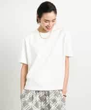 FMKGA14120 MICHEL KLEIN(ミッシェルクラン) バックロゴTシャツ ホワイト