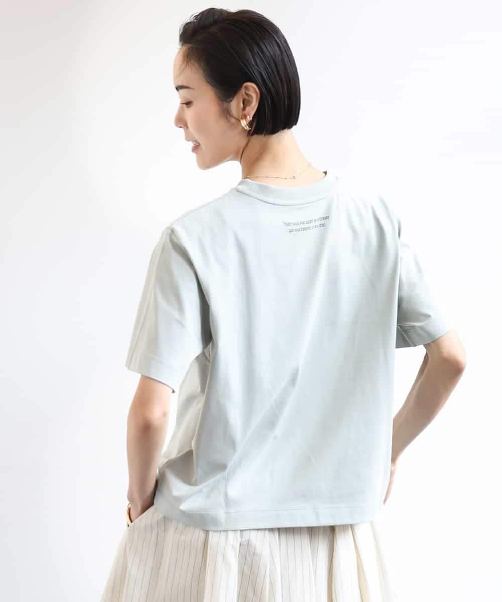 FMKGA14120 MICHEL KLEIN(ミッシェルクラン) バックロゴTシャツ ホワイト
