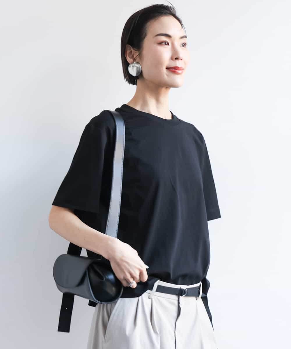 FMKGA14120 MICHEL KLEIN(ミッシェルクラン) バックロゴTシャツ ホワイト