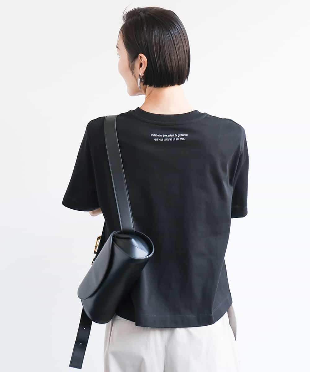 FMKGA14120 MICHEL KLEIN(ミッシェルクラン) バックロゴTシャツ ホワイト